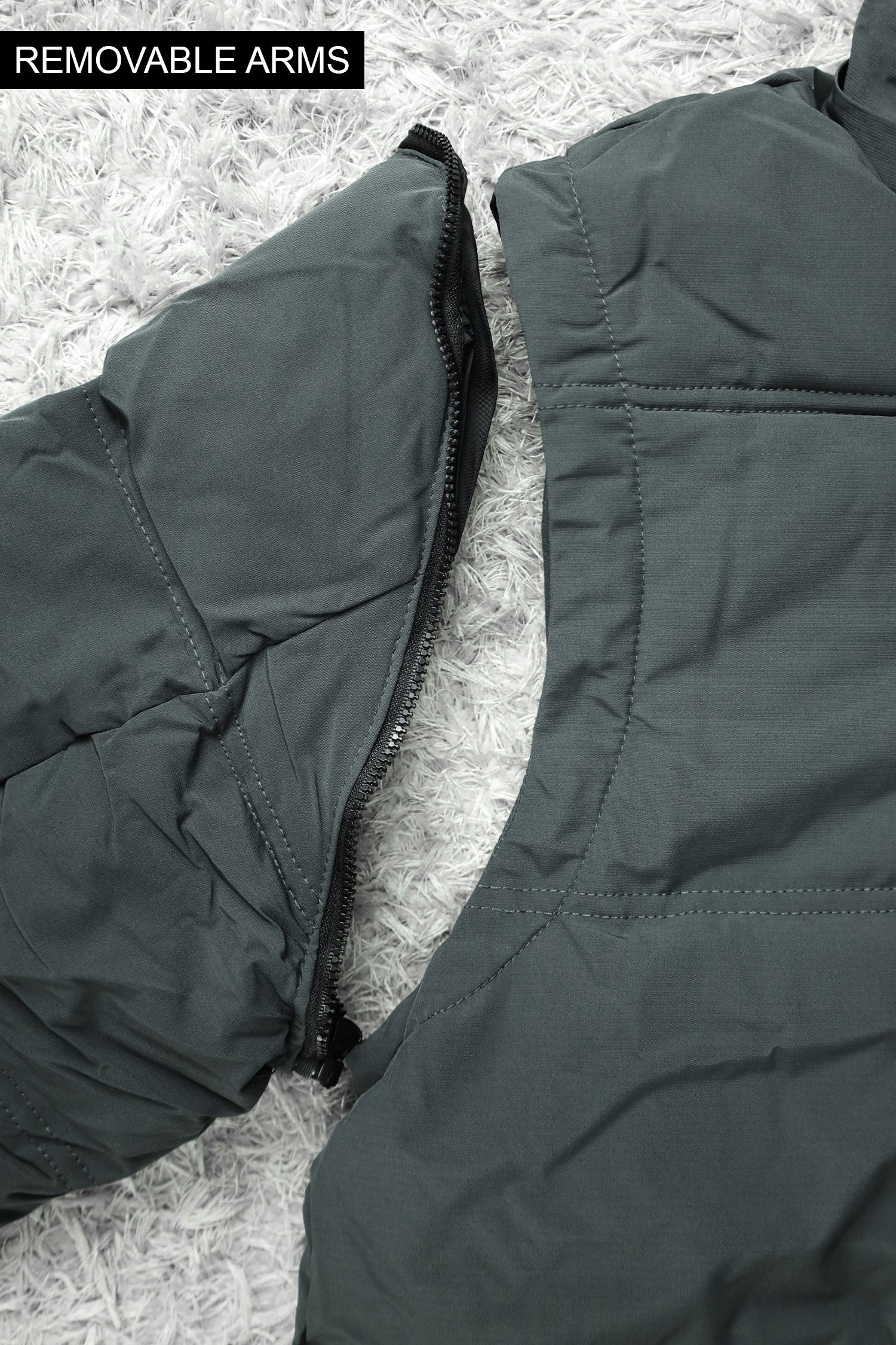 Camping Removable Sleeves Imported Puffer Jacket