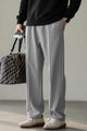 Turbo Poplin Front-Double Line Trouser In  Gray