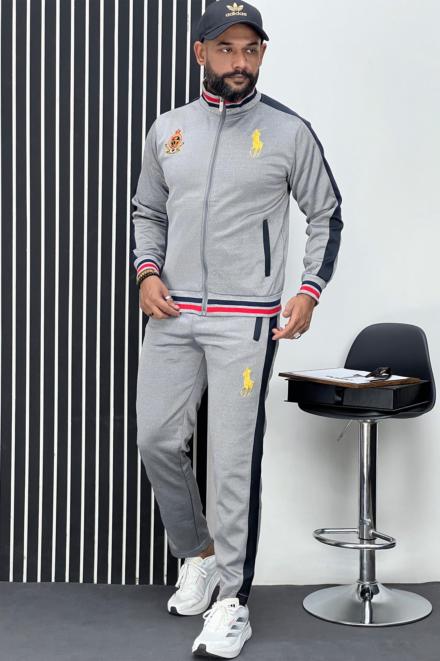 Rph Lurn Polo Sportswear Men Zipper Tracksuit