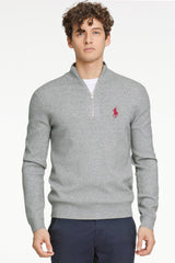 Rph Lren Polo Half Zip Style Imported Men's Sweatshirt In Slate Grey