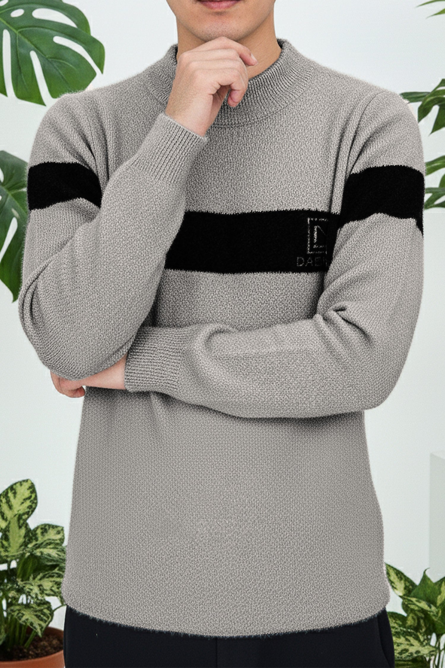 Pullover Imported Round Neck Men's Sweater