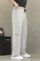 Adds Safari Style Drawcord Loose Bottom Trouser