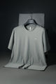 Turbo Stretch-Cotton Round Neck Dry-fit Shirt In Grey
