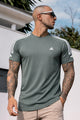 Adds Shoulders 3 Stripe Style Imp Dry-Fit Tee