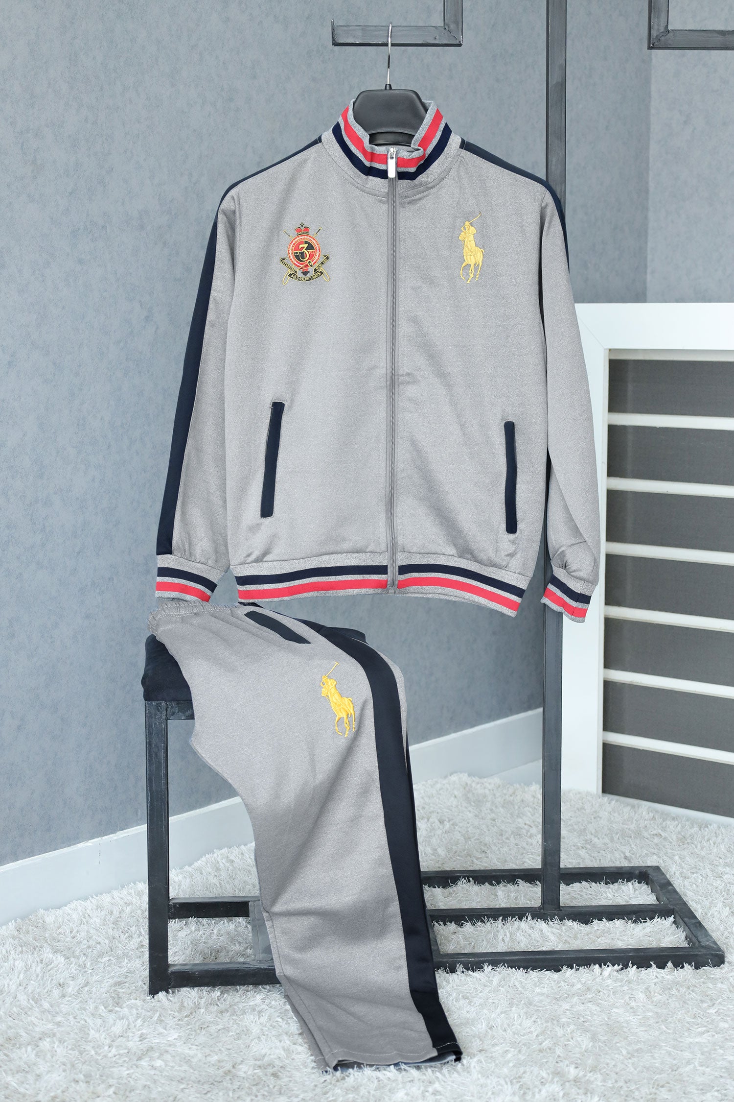 Rph Lurn Polo Sportswear Men Zipper Tracksuit