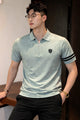 Men's Signature Seam Polo T-Shirt In Slate Grey