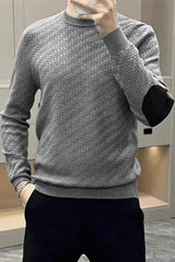 Madmext Patterened Crew-Neck Imported Men's Sweater