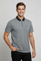 Turbo Fashion Transmission Zip Collar Men's Polo Shirt
