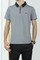 Turbo Fashion Transmission Zip Collar Men's Polo Shirt