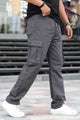 Turbo Essential Side Pockets Cargo Trouser In Grey