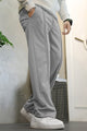 Turbo Poplin Front-Double Line Trouser In  Gray
