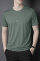 Mens Quiet Comfort Round Neck T-shirt In Grey