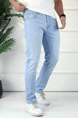 Denim QuantumWeave Urban Tapered Slim Fit Jeans In Ice Blue