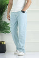Denim 'Urban Skater' Comfort-Waist Baggy Jeans In Ice Blue