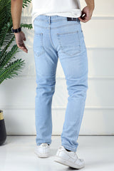 Denim QuantumWeave Urban Tapered Slim Fit Jeans In Ice Blue