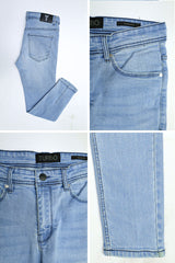 Turbo Ankle Fit Jeans In Ice Blue