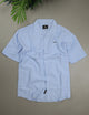 Turbo Wave Texture Crochet Casual Shirt