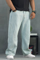 Turbo Casual Wide-Leg Denim Cargo Jeans