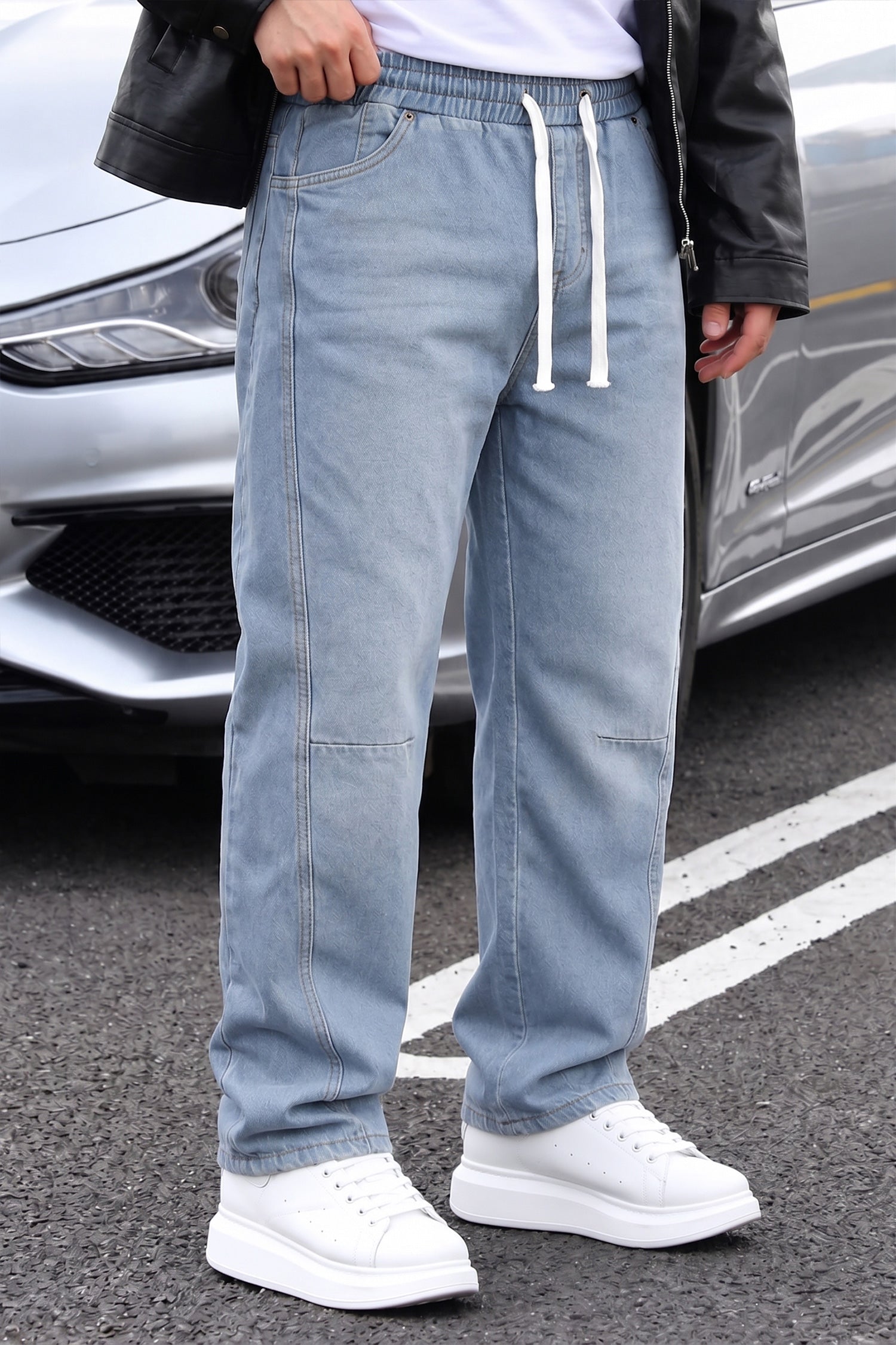Turbo Retro New Style Denim Cargo Jeans