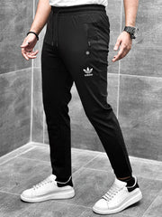 Adds Front Reflector Logo Men Trouser In Black