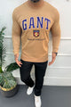 Gant Graphic TurtleNeck Imported Men's Sweatshirt In Khaki