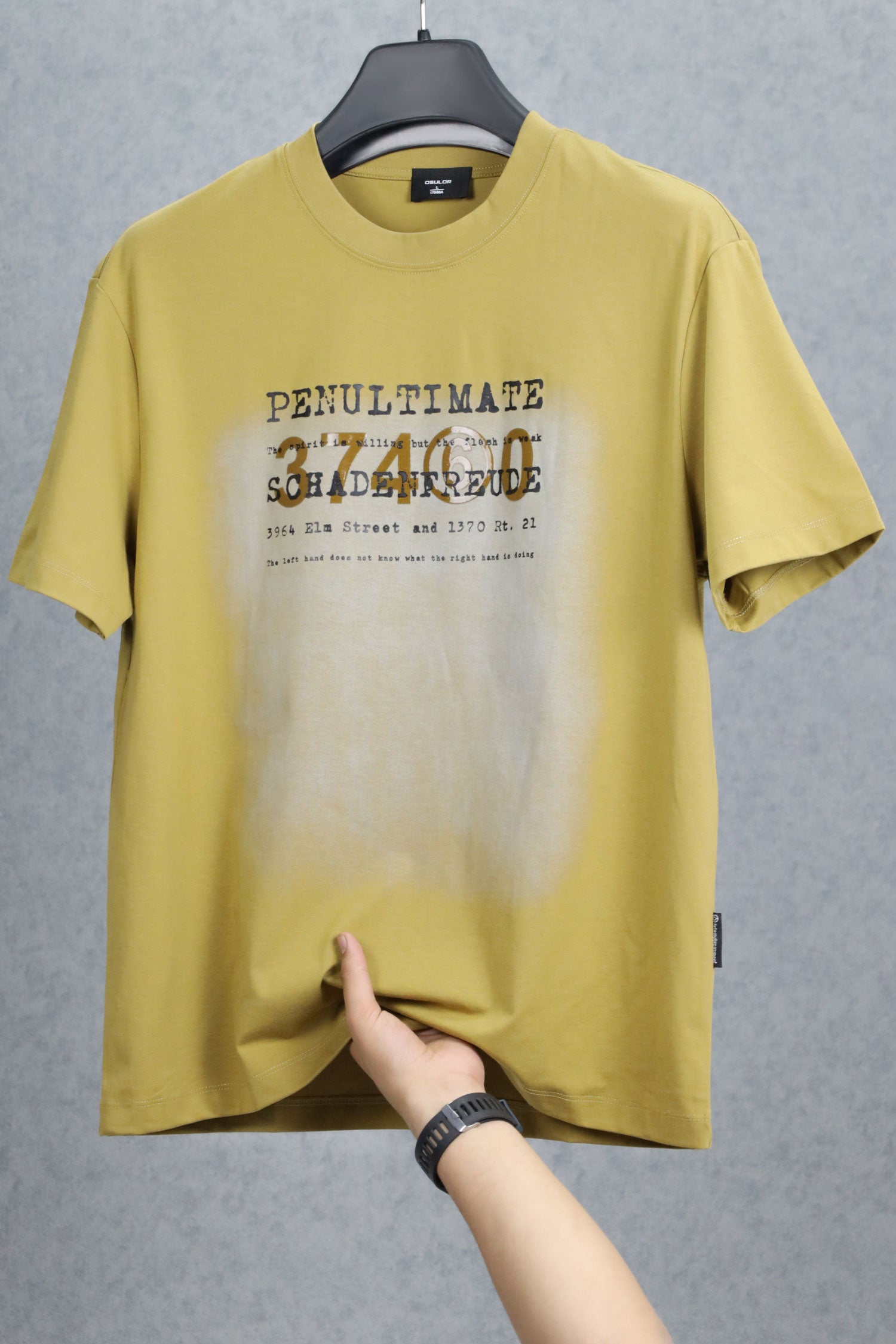 Oslor Motivational Quote Crew Neck Tee
