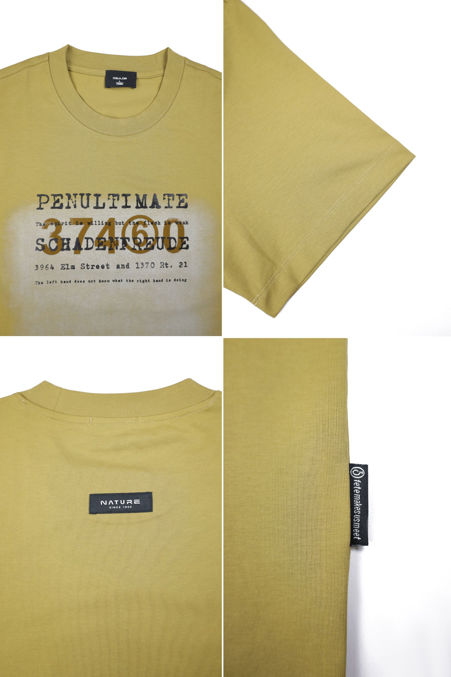 Oslor Motivational Quote Crew Neck Tee