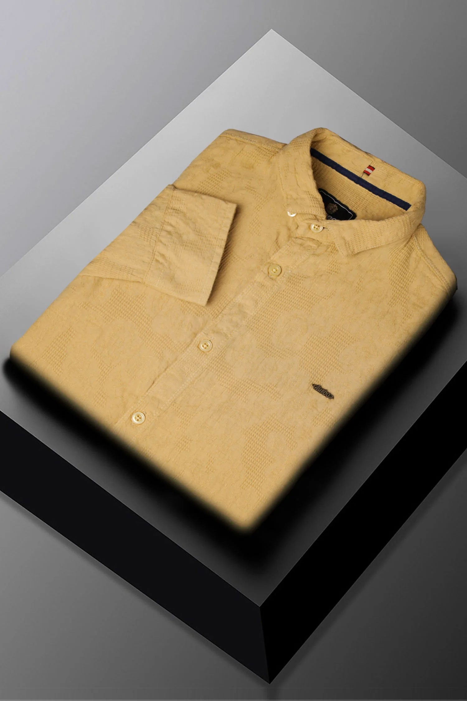 Turbo Vintage Patterend Long Sleeve Cotton Casual Shirt