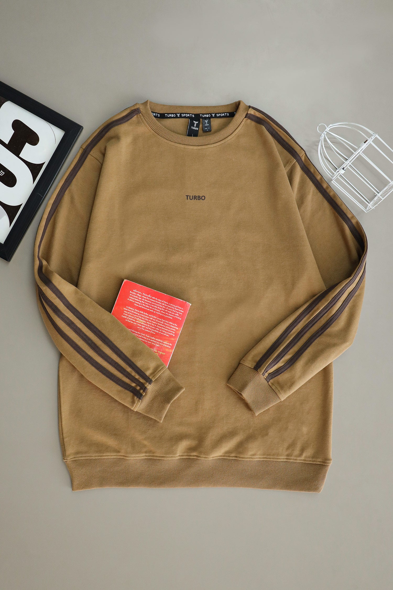 Turbo 3 Stripes Mock Neck Men's Sweatshirt