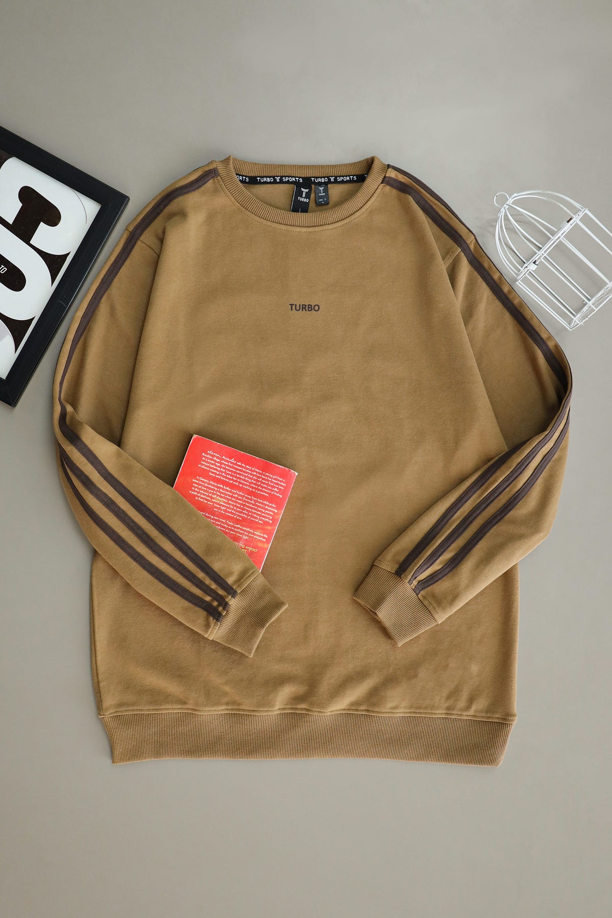 Turbo 3 Stripes Mock Neck Men's Sweatshirt