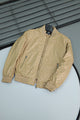 Hexagon Printing Imported Light Weight Jacket In Khaki
