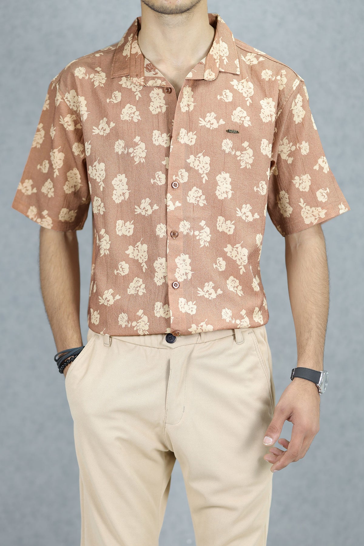 Turbo Rich Floral Printed Casual Shirt