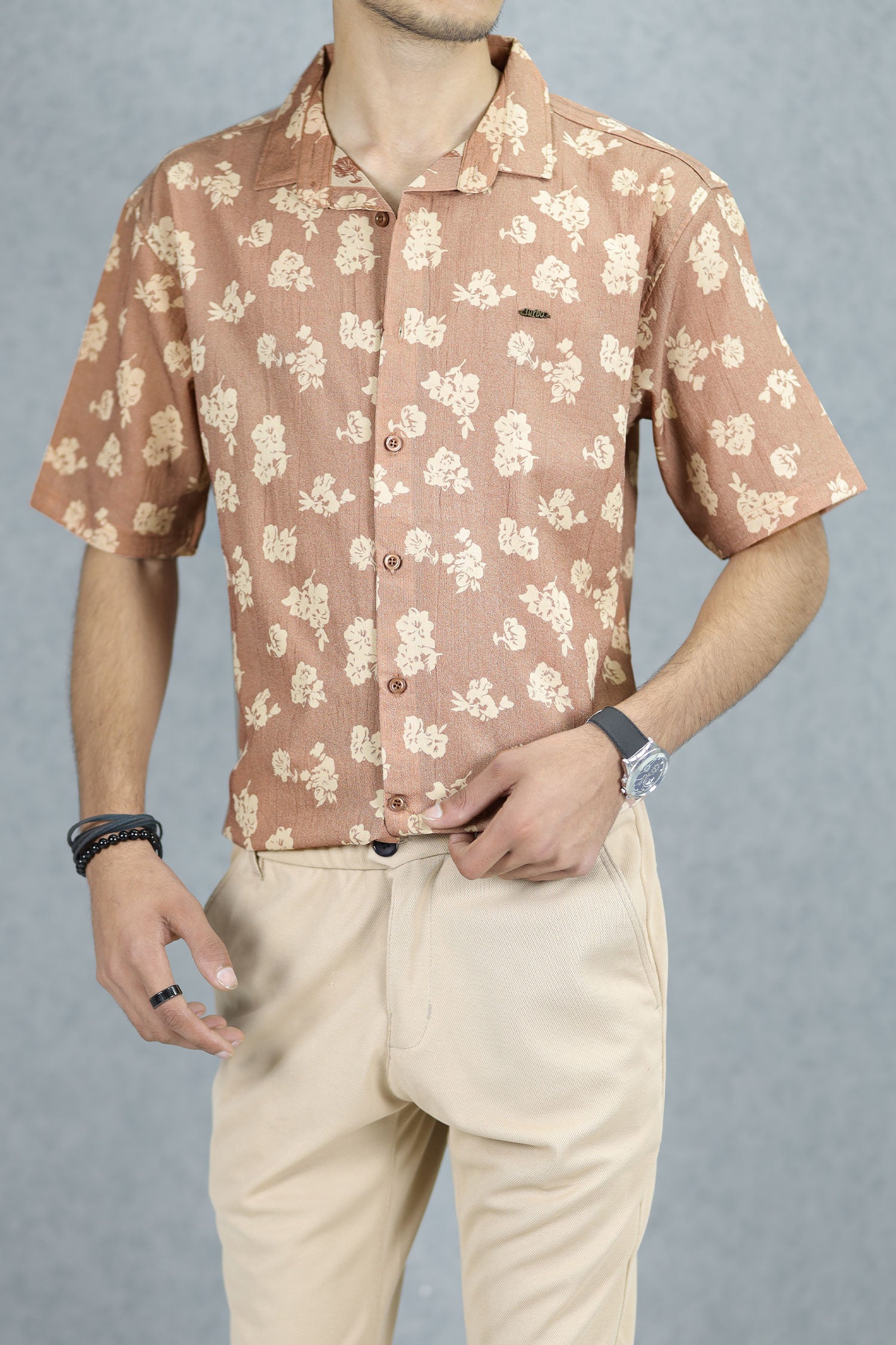 Turbo Rich Floral Printed Casual Shirt