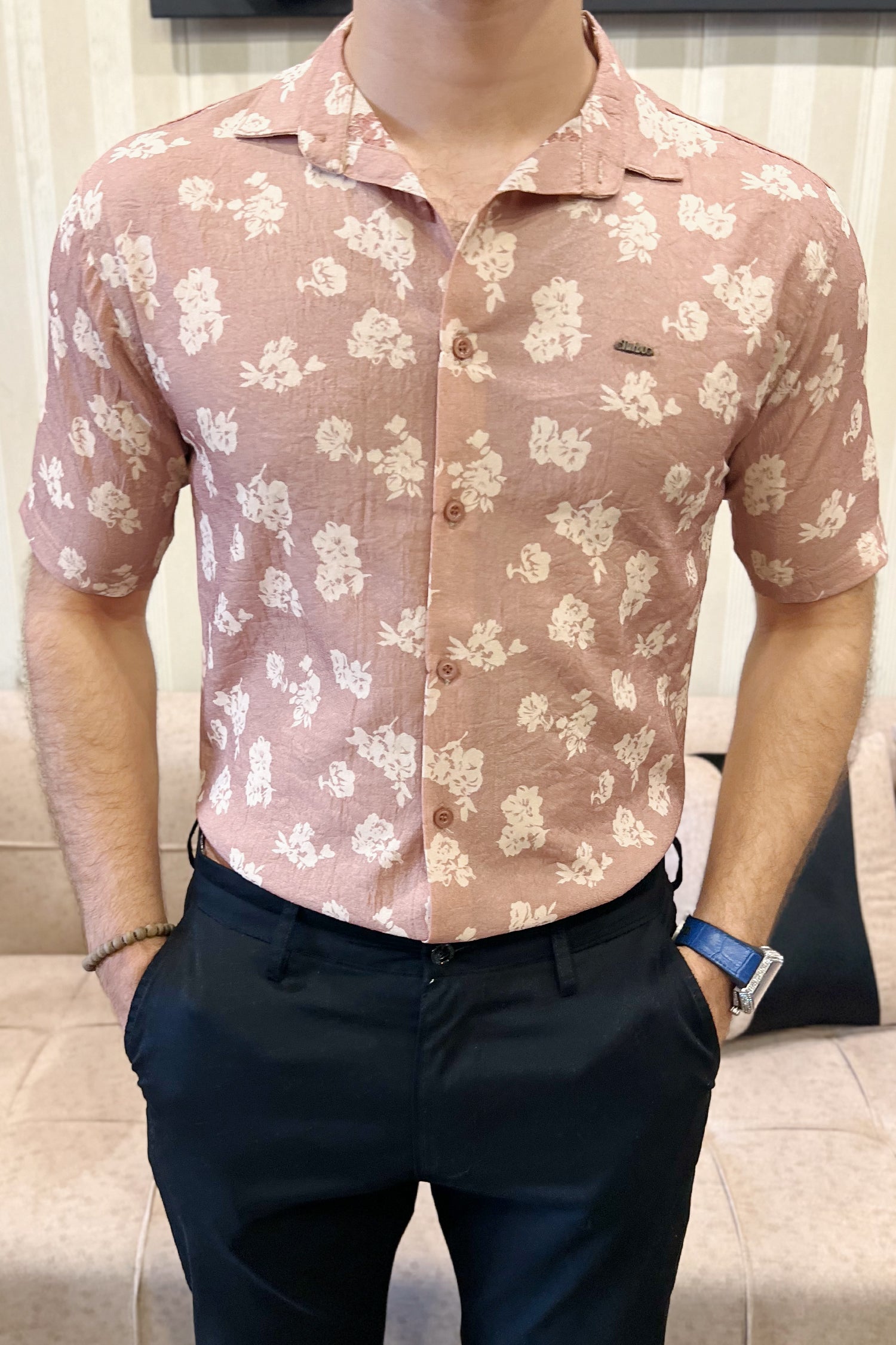 Turbo Rich Floral Printed Casual Shirt