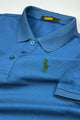 Turbo Polo Collar Tipping Men's Polo Shirt In Light Blue