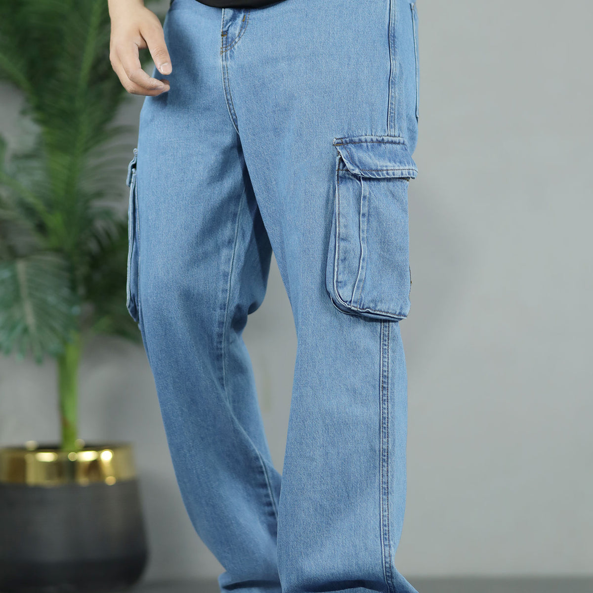 Buy Plain Slim Fit Denim Jeans In Black Colour - Turbo Brands Factory