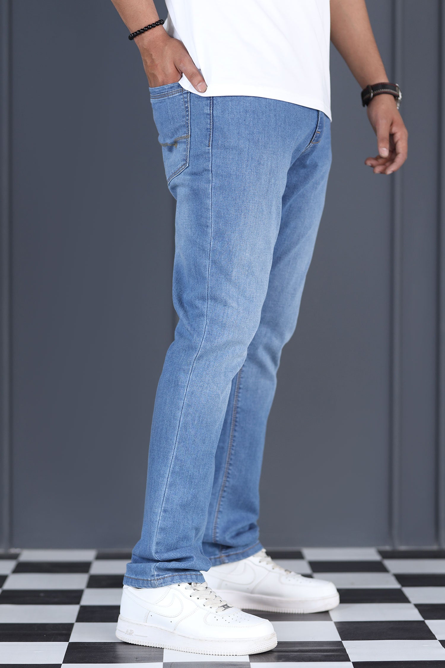 Campus Comfort Slim Fit Turbo Jeans In Light Blue