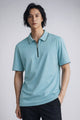 Men's Elevated Style Silk Polo T-Shirt In Light Blue