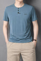 TRB Henley Neck Button Placket  Men's Tee
