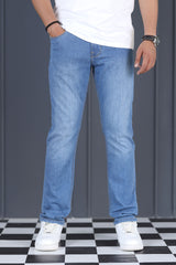 Campus Comfort Slim Fit Turbo Jeans In Light Blue