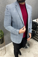 Turbo Self Check Style Men's Casual Blazer