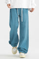 Turbo Side Stripe Drawstring Baggy Jeans