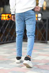 Revive All Turbo Ankle Fit Jeans In Light Blue