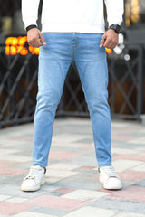 Revive All Turbo Ankle Fit Jeans In Light Blue