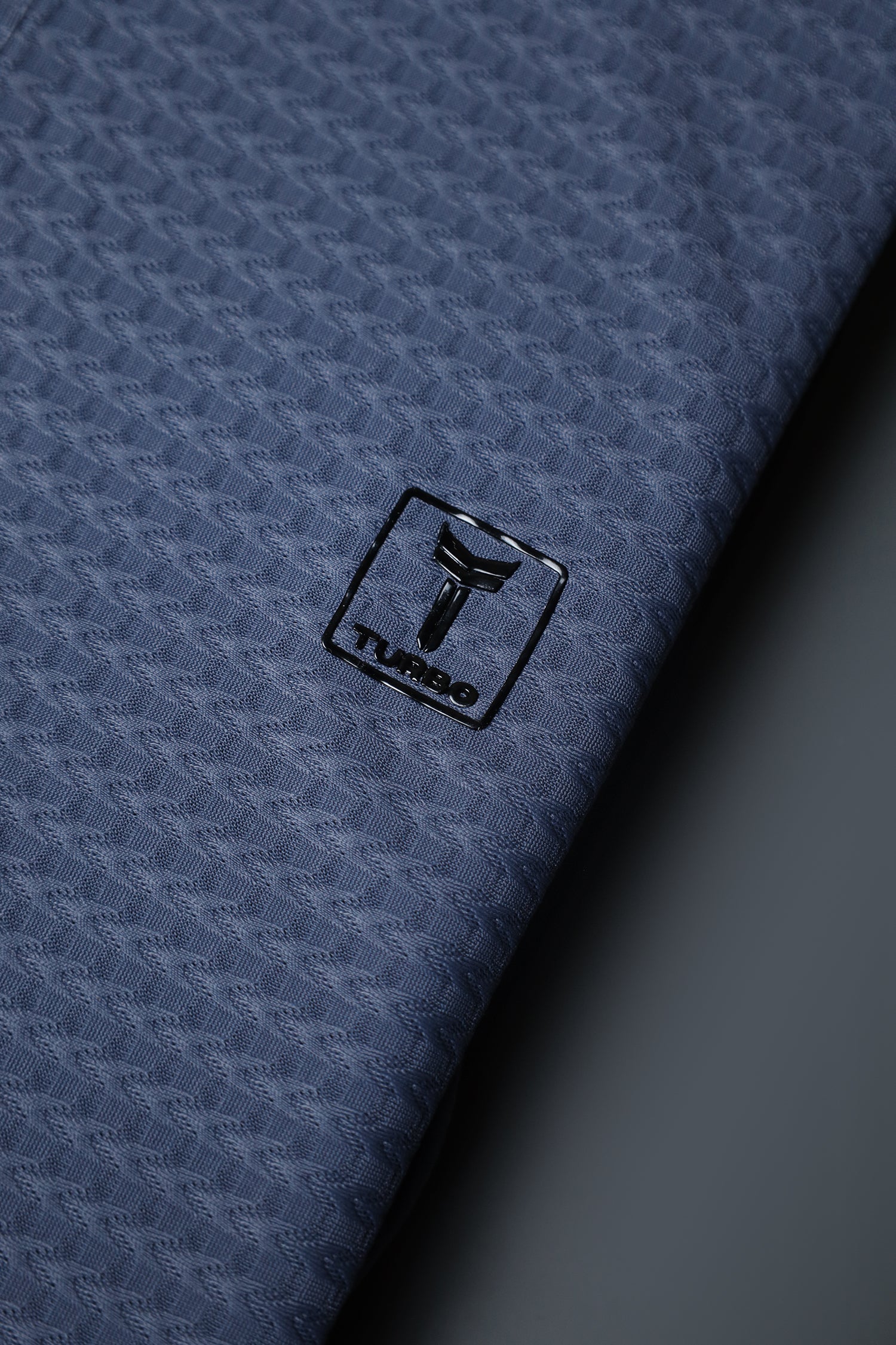 Turbo Elite Weave Textured Zipper Men's Polo Shirt