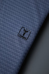 Turbo Elite Weave Textured Zipper Men's Polo Shirt