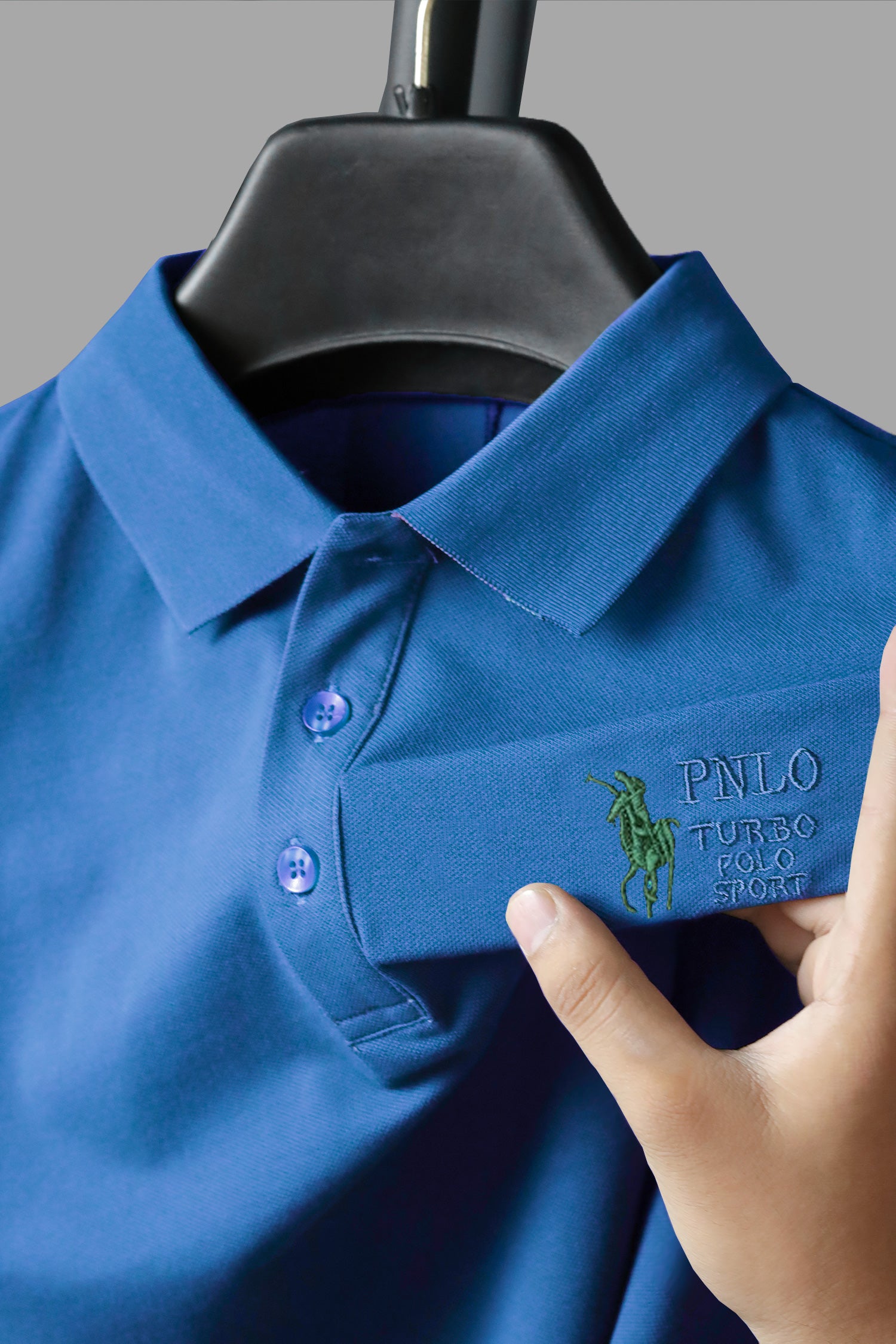 Turbo Polo Collar Tipping Men's Polo Shirt