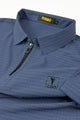 Turbo Elite Weave Textured Zipper Men's Polo Shirt