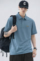 Turbo Striped Tipping Men's Polo T-Shirt In Light Blue