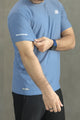 Skchr Activewear Essential Imp Dry-Fit Tee In Light Blue